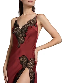 Giselle Lace Midi-Slipdress