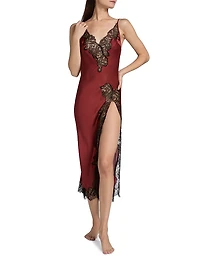 Giselle Lace Midi-Slipdress