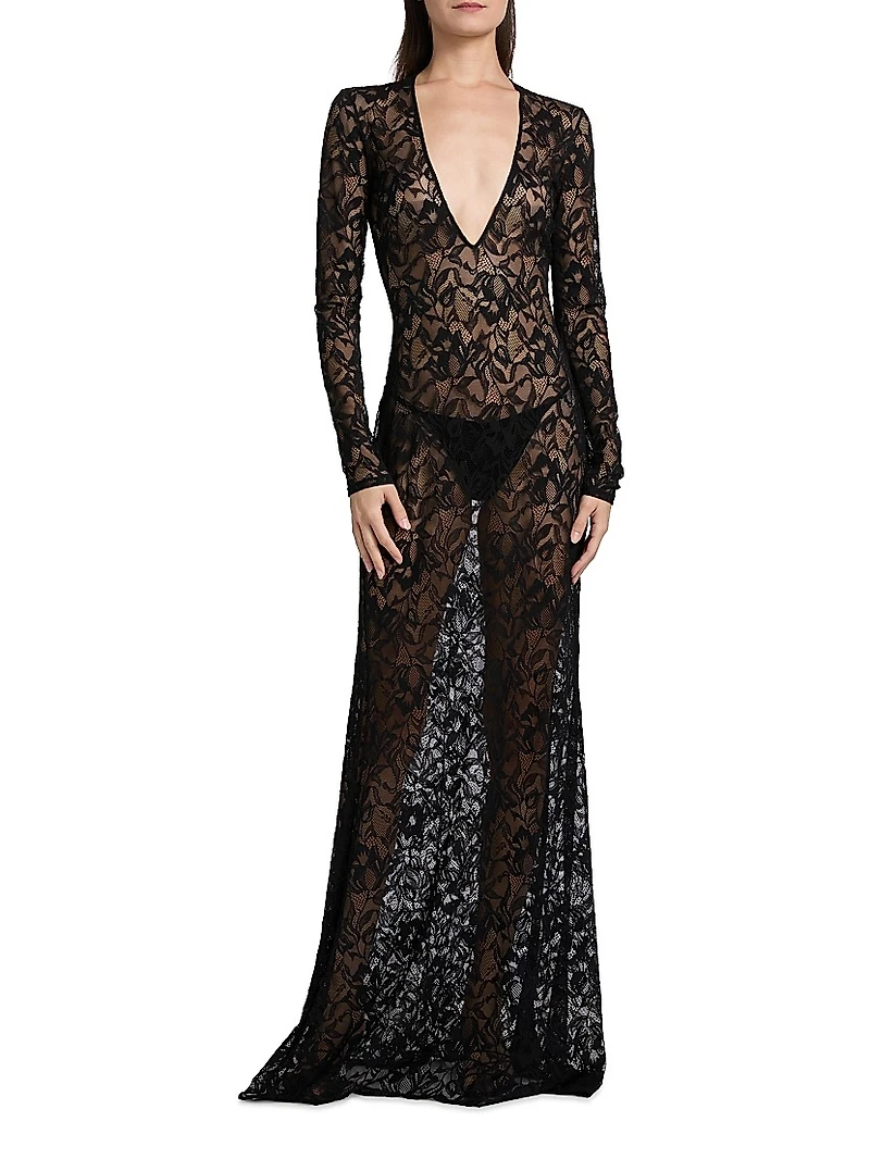 Sophie Stretch Lace Maxi Dress