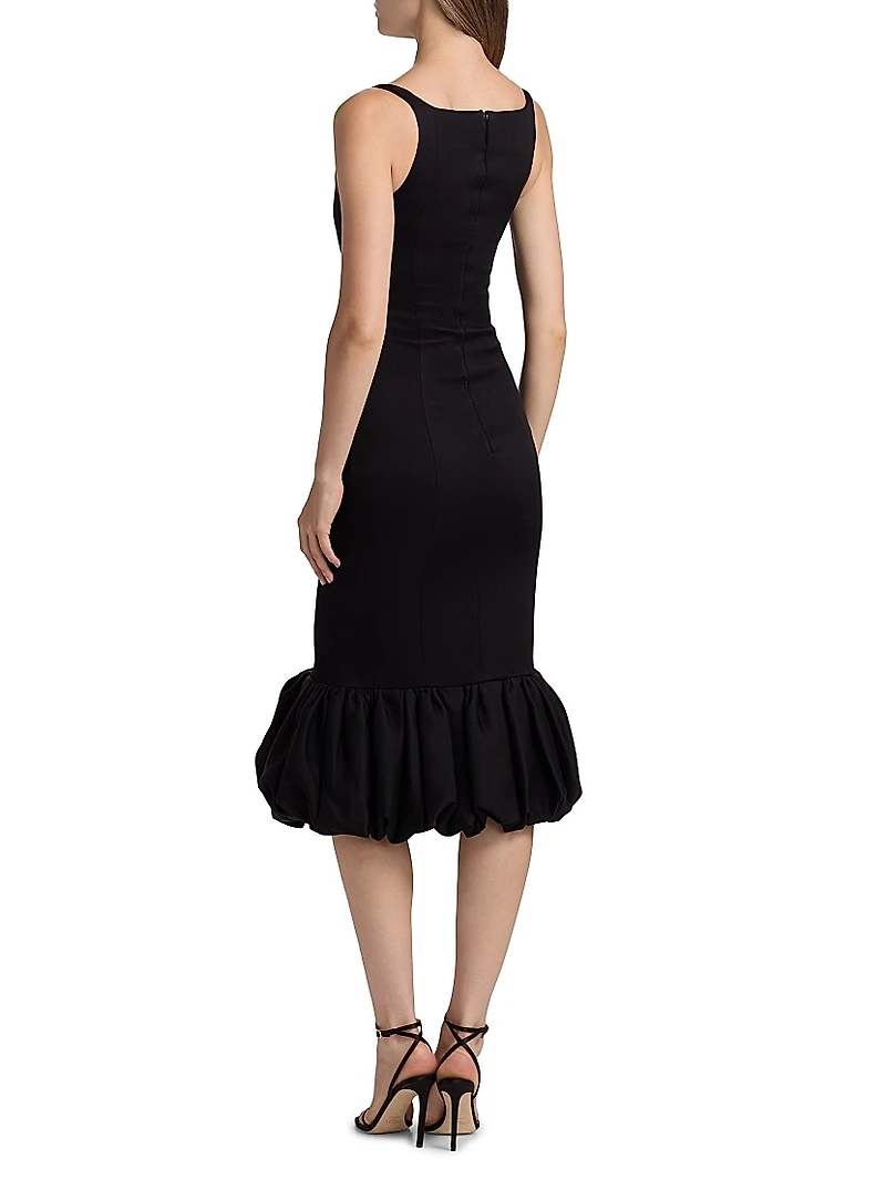 Arcelin Flounce Cocktail Dress