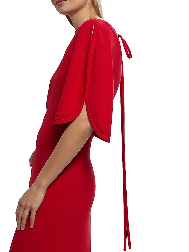 Dona Tulip-Sleeve Gown