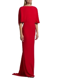Dona Tulip-Sleeve Gown