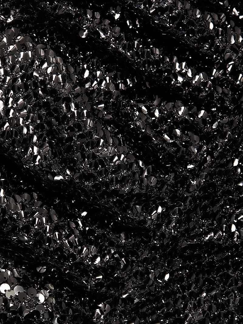 Branka Sequined Drop-Waist Miniskirt