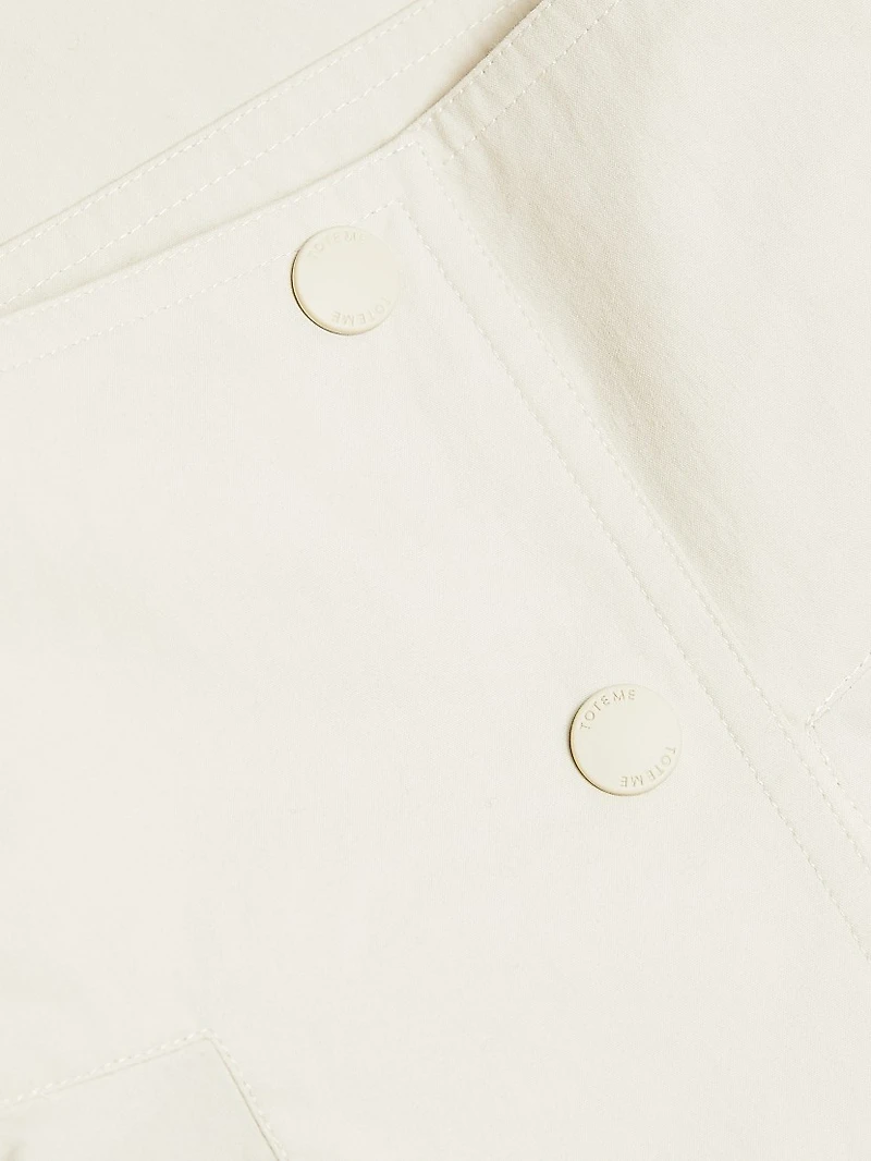Organic Cotton-Blend Stand-Collar Jacket