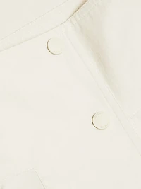 Organic Cotton-Blend Stand-Collar Jacket