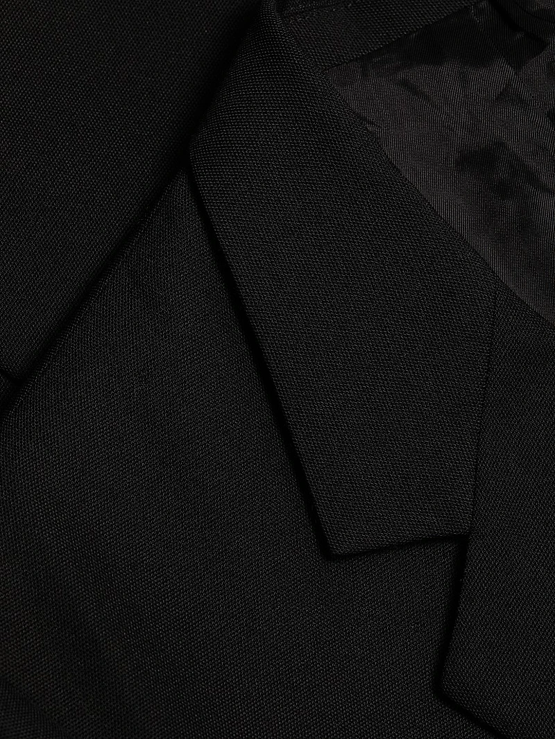 Oversized Single-Breasted One-Button Blazer