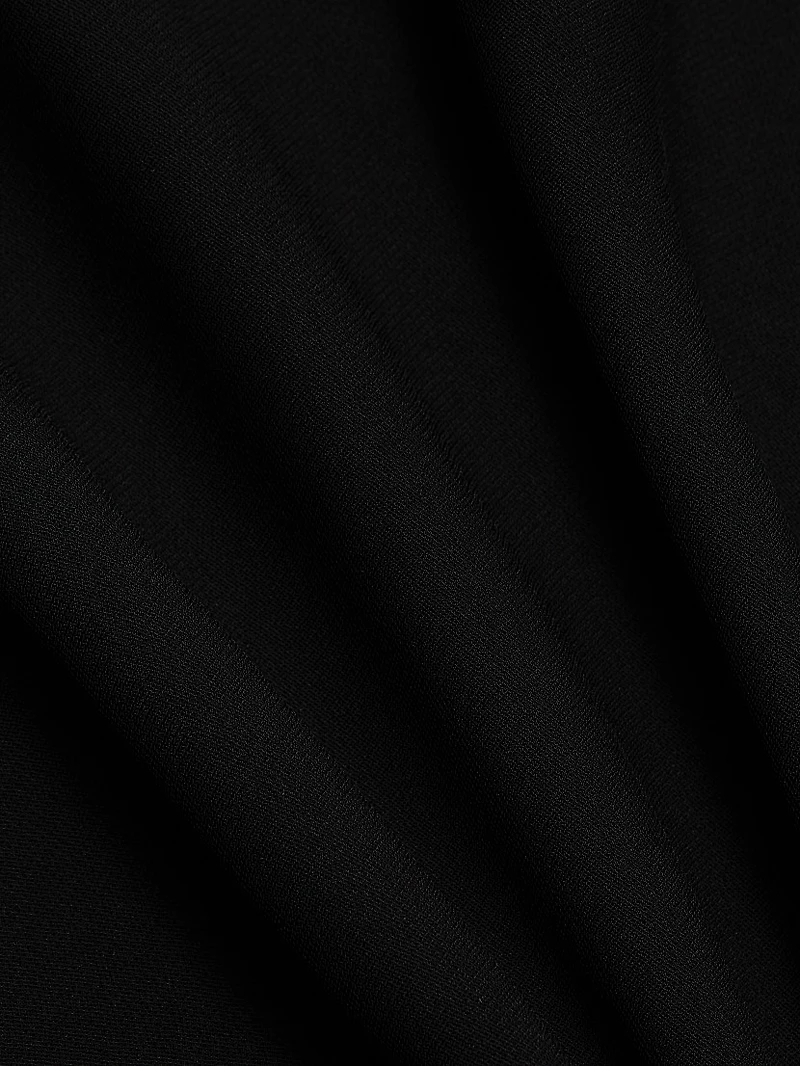 Long-Sleeve Slouch Waist Maxi Dress