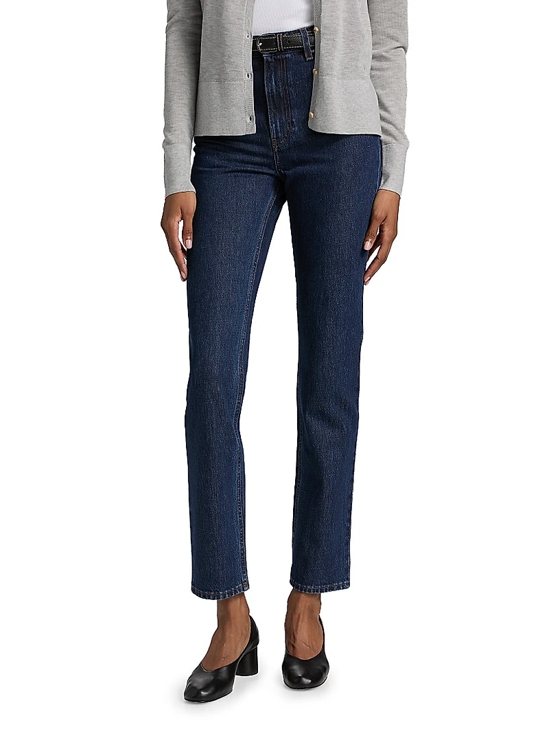 High-Rise Slim-Fit Jeans