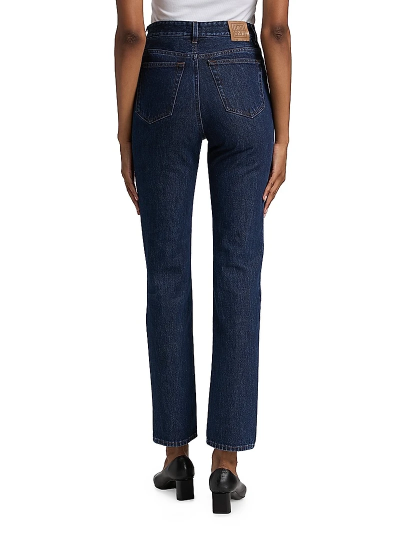 High-Rise Slim-Fit Jeans