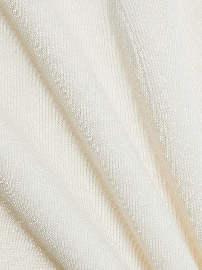 Fine-Knit Elasticized Maxi Skirt