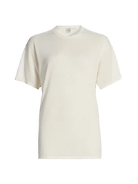 Oversized Drop Shoulder Knit T-Shirt