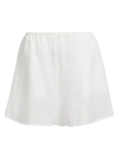 Ramie Voile Elasticized Shorts