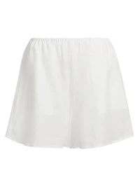 Ramie Voile Elasticized Shorts