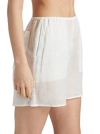 Ramie Voile Elasticized Shorts