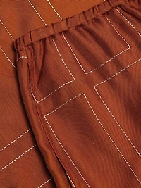 Monogram Silk Pajama-Inspired Shorts
