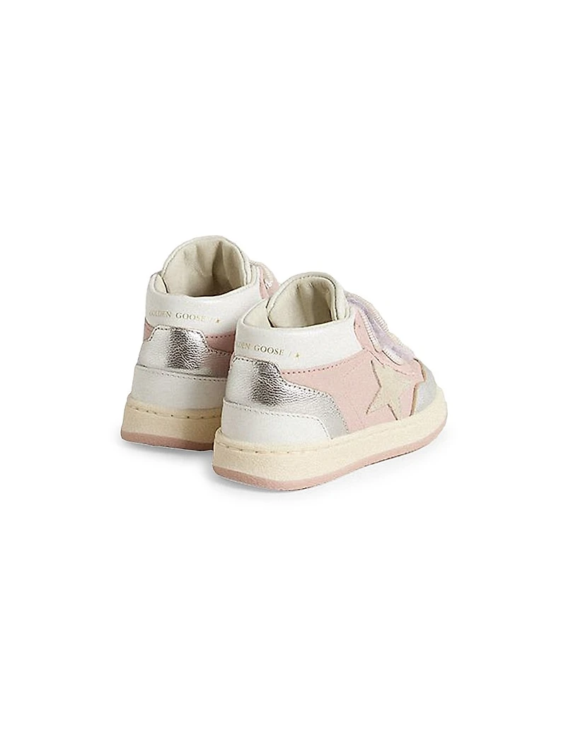 Baby Girl's & Little June Basket Leather Sneakers