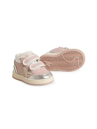 Baby Girl's & Little June Basket Leather Sneakers