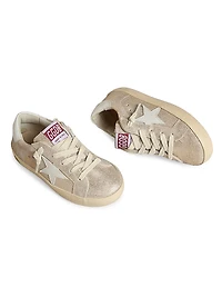 Baby Girl's, Lttle Girl's & Star Laminated Suede Sneakers