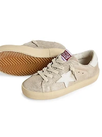 Baby Girl's, Lttle Girl's & Star Laminated Suede Sneakers