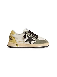 Baby Boy's, Little Boy's & Ballstar Colorblocked Leather Sneakers