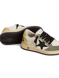 Baby Boy's, Little Boy's & Ballstar Colorblocked Leather Sneakers