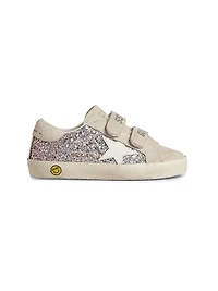 Baby Girl's, Little Girl's & Old School Glitter Suede Sneakers