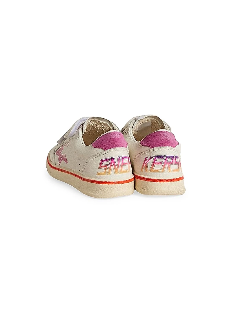 Baby Girl's, Little Girl's & Ballstar Leather Sneakers