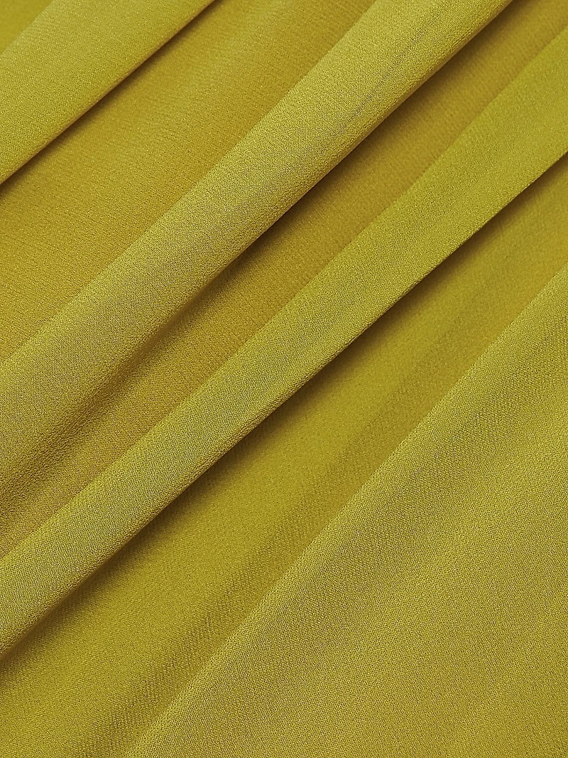 Drew Draped Silk One-Shoulder Midi-Dress