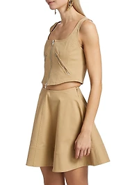 Dea Stretch-Cotton Sleeveless Top