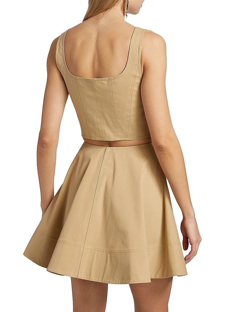 Dea Stretch-Cotton Sleeveless Top