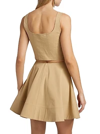 Dea Stretch-Cotton Sleeveless Top