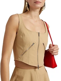 Dea Stretch-Cotton Sleeveless Top