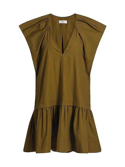 Ember Cotton Cap-Sleeve Minidress