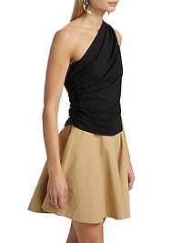 Nova Cotton One-Shoulder Top
