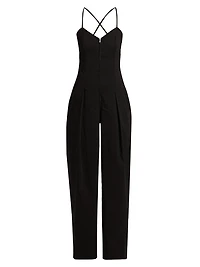 Chandler Linen-Blend Sleeveless Jumpsuit