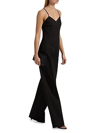 Chandler Linen-Blend Sleeveless Jumpsuit
