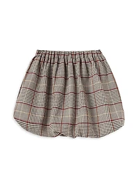 Little Girl's & Check Bubble Skirt