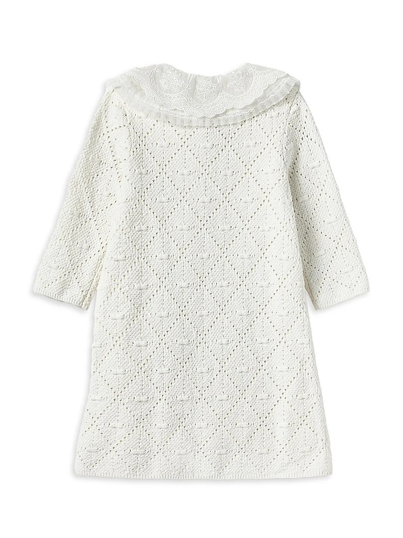 Little Girl's & Pointelle Knit Dress