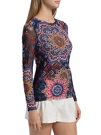 Natalie Mesh Long-Sleeve T-Shirt