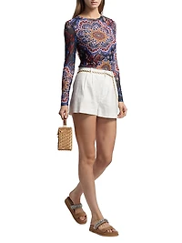 Natalie Mesh Long-Sleeve T-Shirt