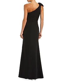 Ieena One-Shoulder Bow Gown