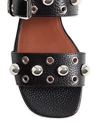 Nellcôte Slide Sandals Grainy Calfskin