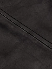 Cobe Leather Straight-Leg Pants