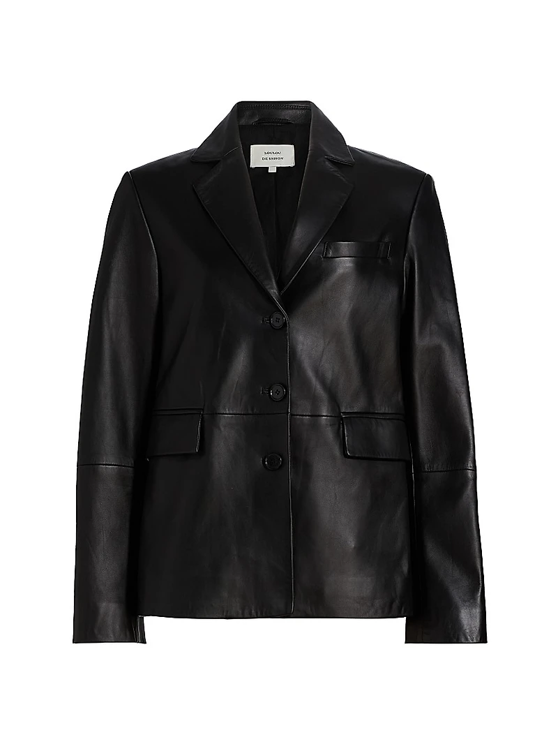 Aldo Leather Tailored Jacket