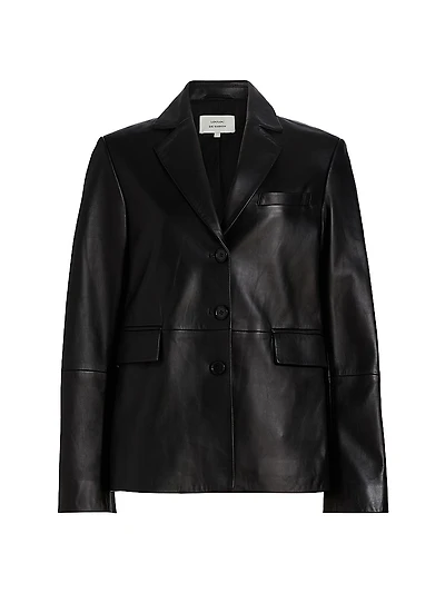 Aldo Leather Tailored Jacket