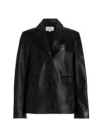 Aldo Leather Tailored Jacket