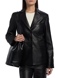 Aldo Leather Tailored Jacket