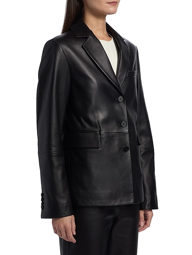 Aldo Leather Tailored Jacket