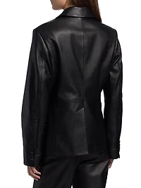 Aldo Leather Tailored Jacket