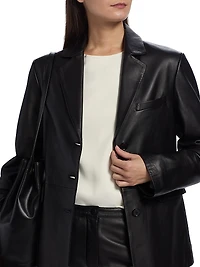 Aldo Leather Tailored Jacket